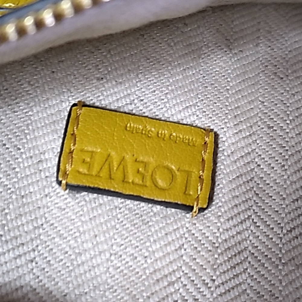 Loewe Mini Puzzle Bag in Mustard Yellow - Picture 7 of 14